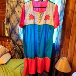 Cute Bobbie Brooks Sleepwear Snap Up House Coat XL Floral